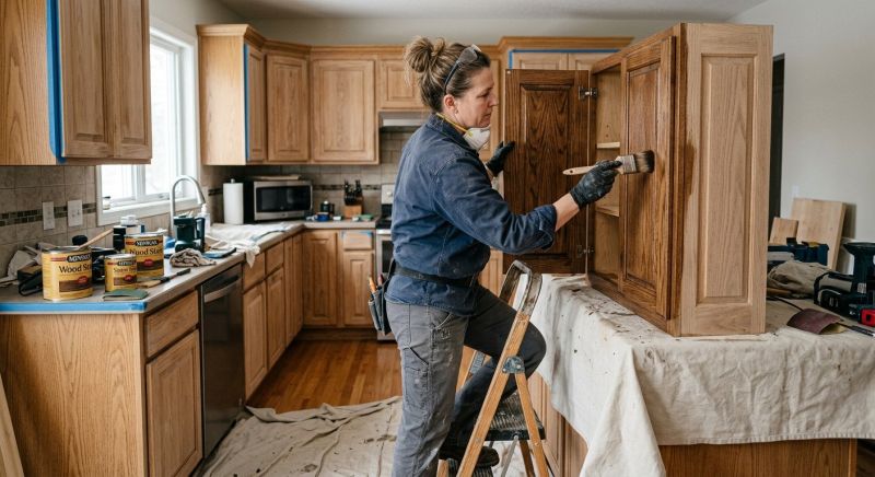 Cabinet Staining Service in Cincinnati, OH