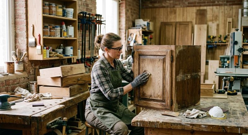Oak Cabinet Refinishing in Terre Haute, IN