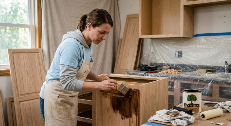 Wood Cabinet Refinishing in Dayton, OH